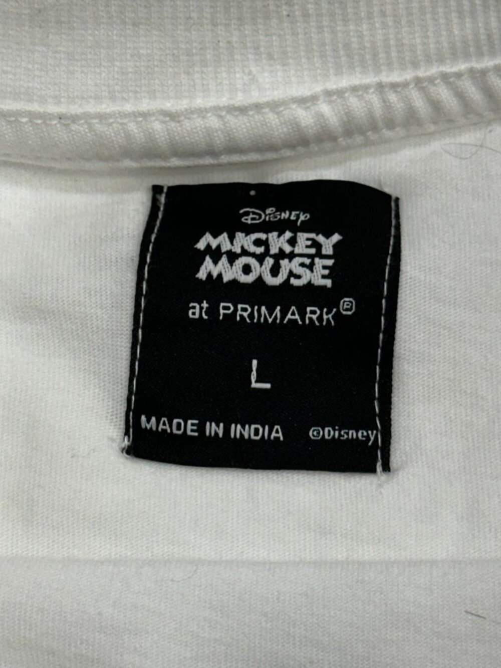 Disney Mickey Mouse at Primark USA Graphic T-Shirt Mens Large White Patriotic - Picture 3 of 16